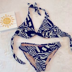 🌺2 for $23🌺 Women’s Bikini Swimsuit-Navy and Cream
